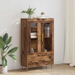 vidaXL Haut Armoire avec tiroir Bois Ancien 69 5 x 31 x 115 cm