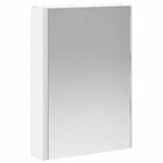 vidaXL Armoire Miroir de Salle de Bain Blanc 43 x 11 5 x 60 5 cm