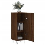 vidaXL Buffet Chêne marron 34 5x34x90 cm Bois d'ingénierie