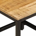 vidaXL Tables d'appoint gigognes 3 Pièces bois de manguier massif brut