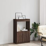 vidaXL Buffet haut chêne marron 63x33x100 cm bois d'ingénierie