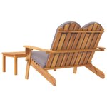 vidaXL Ensemble de salon de jardin Adirondack 2 Pièces bois acacia solide