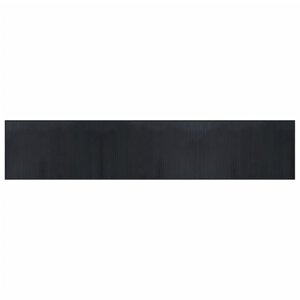 vidaXL Tapis rectangulaire noir 60x300 cm bambou