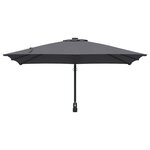 vidaXL Parasol de jardin Anthracite et noir 248.5 x 247.5 x 160 cm