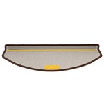 vidaXL Tapis d'escalier 15 pièces 65 x 24 x 4 cm Marron café Demi-rond Grand