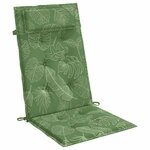 vidaXL Coussins de chaise à dossier haut lot de 4 modèle de feuille