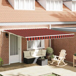 vidaXL Auvent Rétractable Anthracite 350 x 250 cm Tissu  Métal