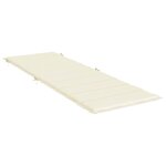 vidaXL Coussin de chaise longue crème 186x58x4 cm tissu oxford