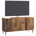 vidaXL Meuble TV Bois ancien 99 x 34 5 x 50 cm Bois d'ingénierie
