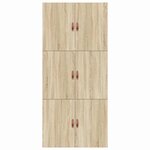 vidaXL Cadre de lit avec rangement Chêne Sonoma 80 x 200 cm