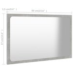 vidaXL Ensemble de meubles de salle de bain 2 Pièces gris béton