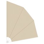 vidaXL Écran de confidentialité pour balcon Beige 210 x 210 cm tissu
