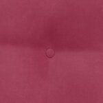 vidaXL Coussin de Dos Bordeaux 45 x 24 x 50 cm Velours