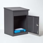 Boîte à colis moyenne 1 porte Gris foncé à accès frontal Acier galvanisé SMART PARCEL BOX™