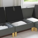 vidaXL Sofa avec rangement Tissu