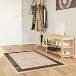 vidaXL Coureur de Tapis MARSA Noir 100 x 150 cm Polyester et PVC