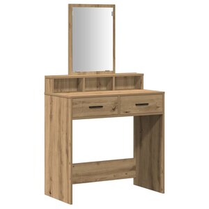 vidaXL Coiffeuse Chêne artisanal 79 x 41 x 140 cm Bois d'ingénierie