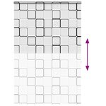 vidaXL Store enrouleur de douche avec cassette largeur du tissu 146 cm
