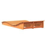 vidaXL Chaise longue cire marron 205x110x31 5 cm bois massif de pin