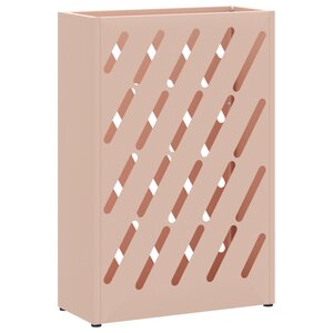 vidaXL Support de parapluie rose 28x12x41 cm en acier