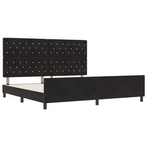 Literie vidaXL Noir 200x200 cm Velours