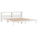 vidaXL Cadre de lit sans matelas blanc 180x200 cm bois massif de pin
