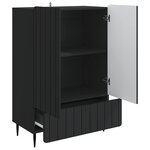 vidaXL Buffet Noir 66 x 34 5 x 97 cm Bois d'ingénierie