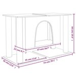 vidaXL Arbre à chat avec griffoirs en sisal Gris clair 50 cm