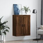 vidaXL Armoire murale chêne marron 69 5x34x90 cm bois d'ingénierie