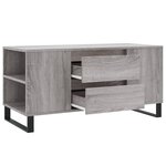 vidaXL Table basse sonoma gris 102x44 5x50 cm bois d'ingénierie