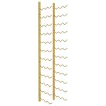 vidaXL Casier à vin mural pour 36 bouteilles Doré Fer