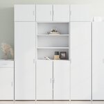 vidaXL Armoire de rangement blanc 80x42 5x225 cm bois d'ingénierie