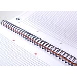 NOTEBOOK A4+ spiralé 160 pages petits carreaux gris OXFORD