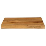 vidaXL Dessus de table 50x40x3 8 cm bord vivant bois massif manguier