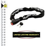 Antivol moto Chaîne en acier cémenté de 10 mm x 1 m