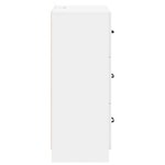 vidaXL Armoire à tiroirs Blanc brillant 66 x 34 5 x 87 cm