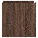 vidaXL Table de chevet chêne marron 45x50x50 cm bois d’ingénierie