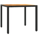 vidaXL Ensemble à manger de jardin avec coussins 3 Pièces Noir