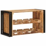 vidaXL Étagère à vin 100 x 45 x 33 cm Bois de mangue brut solide