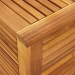 vidaXL Boîte de rangement de jardin persiennes 113x50x56cm bois acacia