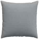 vidaXL Coussins de canapé 2 Pièces Gris clair 80 x 80 cm tissu