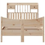 vidaXL Cadre de lit sans matelas 135x190 cm bois de pin massif