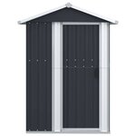 vidaXL Abri de jardin Anthracite 126x97 5x177 cm Acier galvanisé