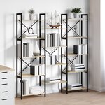 vidaXL Étagère Chêne sonoma 156 x 25 x 167.5 cm Bois d'ingénierie