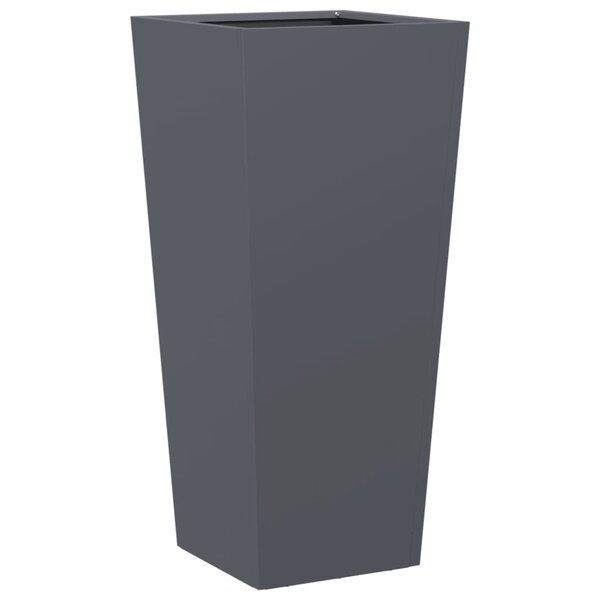 vidaXL Jardinière anthracite 35x35x75 cm acier