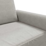 vidaXL Fauteuil Gris clair 60 cm Velours
