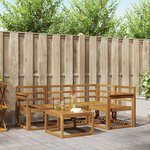 vidaXL Ensemble de canapés d'extérieur 5 pc Naturel