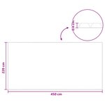 vidaXL Couverture de piscine solaire extra épaisse 450 x 220 cm 400 μm
