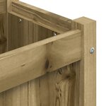 vidaXL Jardinières 2 Pièces bois de pin imprégné