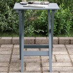 vidaXL Table d’appoint pliable gris bois de peuplier massif